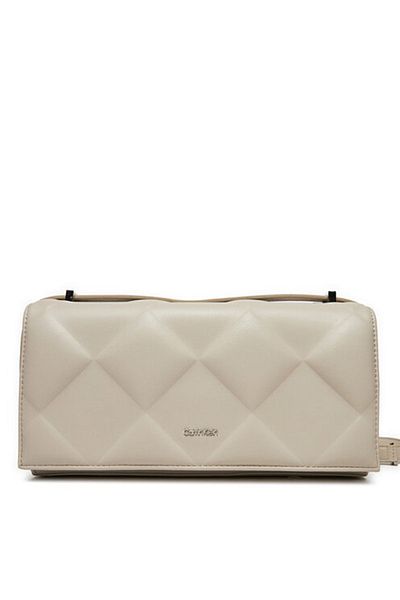 Calvin Klein Ecru Women's Shoulder Bag - Quilt Conv