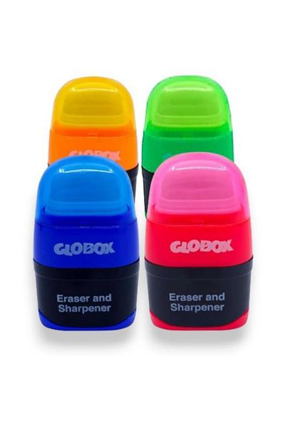 Globox Pack Set of 20 - Mixed Colors with Calicher Eraser