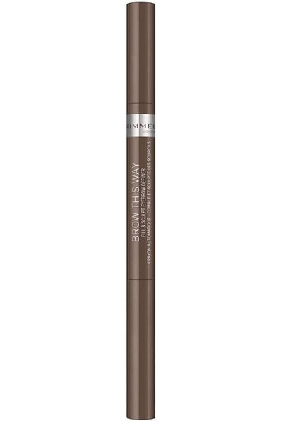 Rimmel قلم تحديد الحواجب Brow This Way Fill & Sculpt - 003 - بني غامق، 0.25 جرام