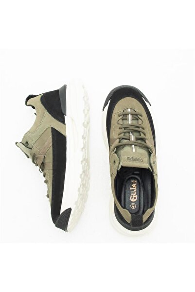 Guja Erkek Hakiki Nubuk Deri Sneaker Ayakkabı 23K521
