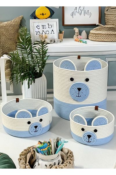 HomeTurko Decor natural pentru cameră pentru copii Jute Concept Coș Organizator Ornament, Jucărie, Pătură, Organizator pentru rufe