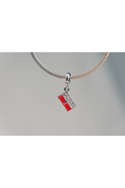 CYB STUDİO Red Bag Model Stainless Steel Charm