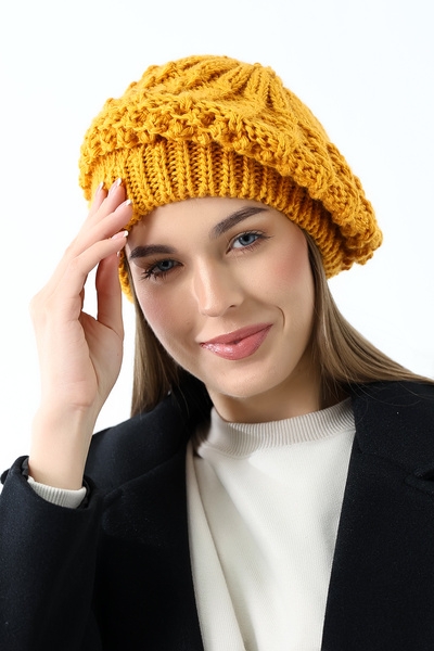 kdm kadim tekstil Çift Kat Ressam Kadın Bere