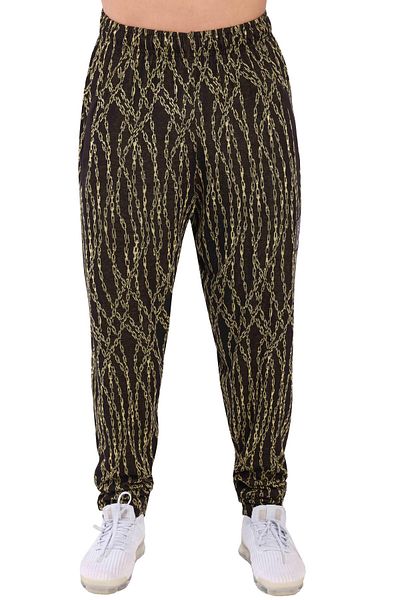 Big Sam Chain Pattern Baggy Cut Body Trousers Sweatpants 1197