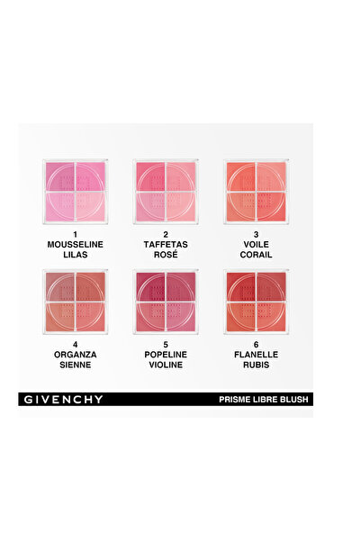 Givenchy Prisme Libre Blush Toz Allık Paleti N02 TAFFETAS ROSE Pinkestcosmetics