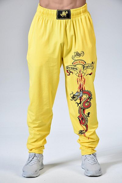 Big Sam Yellow Body Trousers Baggy Cut Sweatpants 1055