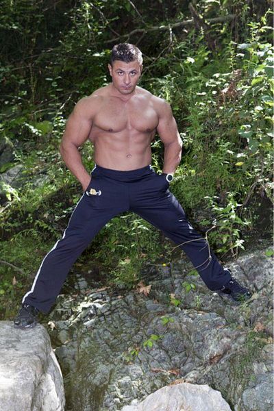Big Sam Navy Blue Polyester Sweatpants 982