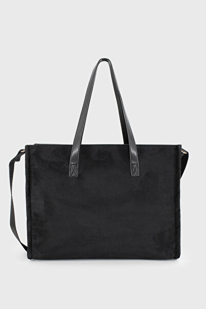 LUNABLU Kadın Süet  Shopper Çanta
