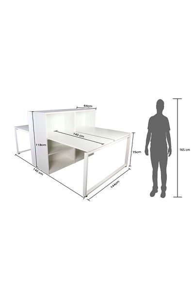 Mahmayi Projekt Modern Link 280cms 4 Workstation