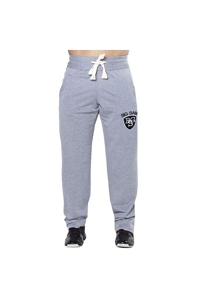 Big Sam Straight Cut Gray Cotton Sweatpants 898