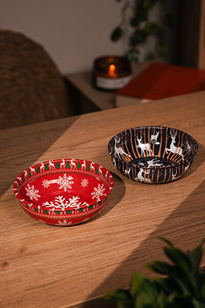 Love Bundles Christmas Themed Metal Bowl Set |   Gift |   New Year's |   Snack Bowl |   Decorative |