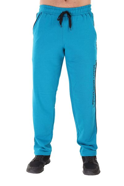 Big Sam Men's Turquoise Relaxed Fit Winter Sweatpants 1074