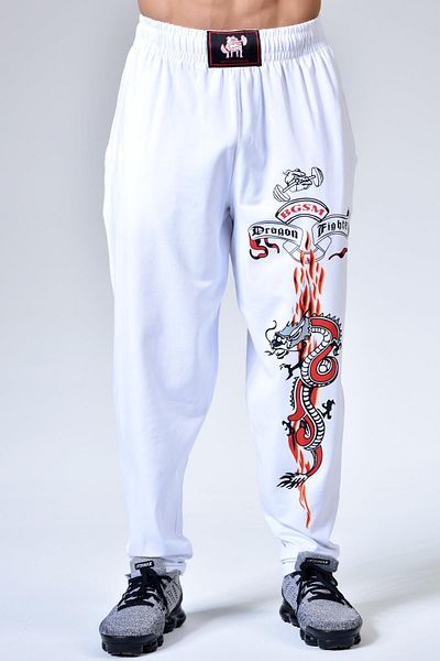 Big Sam White Cotton Training Pants 1054