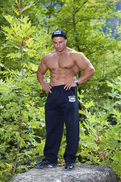 Big Sam Men's Anthracite Winter Sweatpants 970