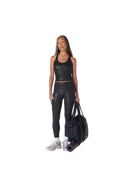 Sweaty Betty Glow Shine Women Black Running Tank Top Women Running Tank Top Sb9991F-001