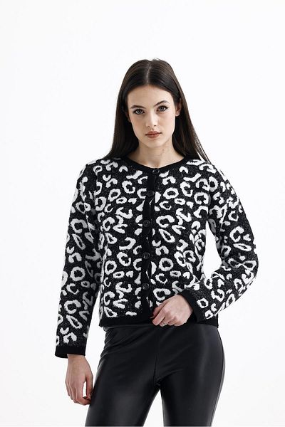Fox Life Kids Cardigan moale leopard de damă