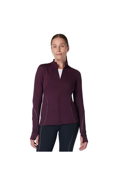 Sweaty Betty Therma Boost Running Zip Up Kadın Mor Koşu Ceketi KADIN KOŞU CEKETİ