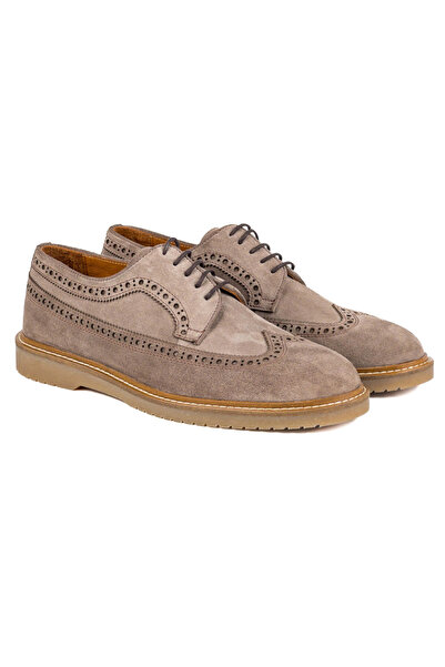 TEZCAN KUNDURA Tango-S Genuine Gray Suede Leather Casual Rubber Sole Classic Men's Shoes