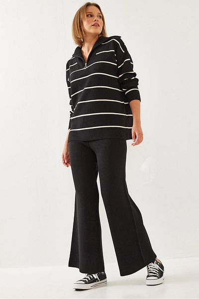 Bianco Lucci Women's Striped Double Suit 20246283