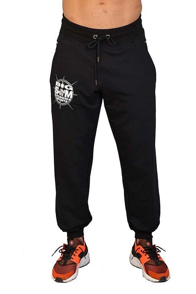 Big Sam Black Skinny Leg Comfortable Cut Sweatpants 1112