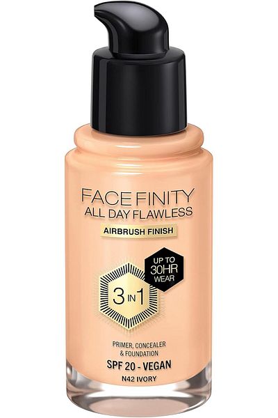 Max Factor Facefinity All Day Flawless Foundation - N42 - Ivory, 30ml