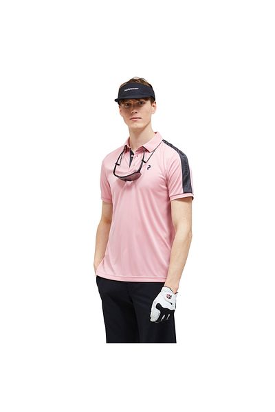 Peak Performance Men's Polo T-Shirt m Player Polo Warm Blush/Motion Gray