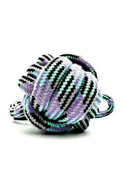Tasma Market Dental Drawstring Dog Biting Ball Toy with 9cm Holding Handles