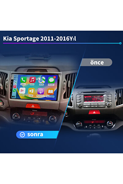 Dobest Kia Sportage (2011-2016Yıl)Kablosuz Carplay/Navigasyon/gps/Geri vites ...