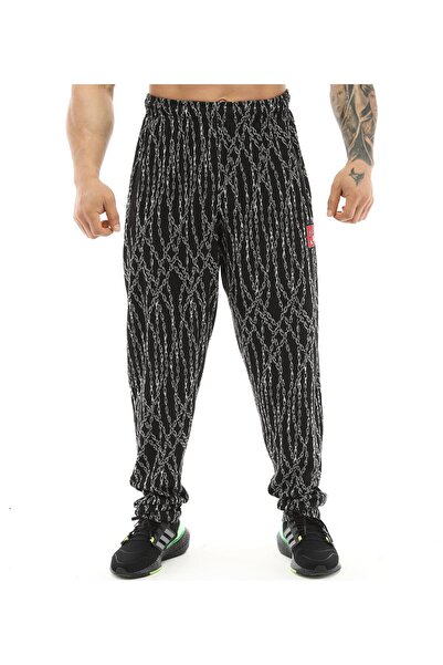 Big Sam Erkrk Siyah Çizgili Şalvar Kesim Body Pantolon 1200