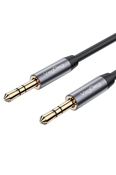 Veggieg Hi-Fi TRS 3.5mm Aux Ses Kablosu 3 Metre