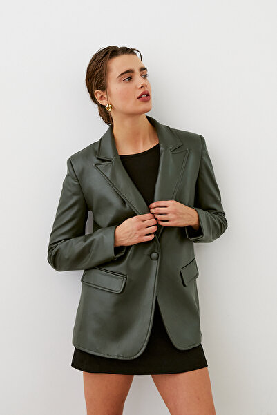 urban focus Blazer Leather Jacket