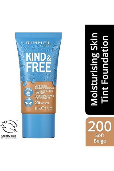 Rimmel Kind & Free Skin Tint Foundation - 200 - Soft Beige, 30ml