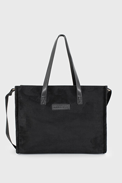 LUNABLU Kadın Süet  Shopper Çanta