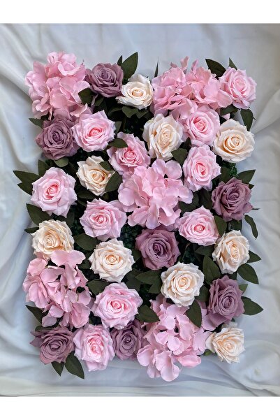 Z&B FLOWERS 60*40  Duvar Dekoru Mağaza Dekoru Yapay Çiçek Dikey Duvar Süsü İşyeri Süsü