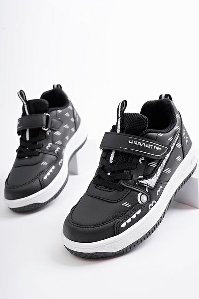 McDark Children's Black and White Children's School and Daily Shoes