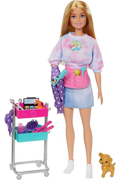 Barbie Malibu Stilist Bebek Oyun Seti HNK95