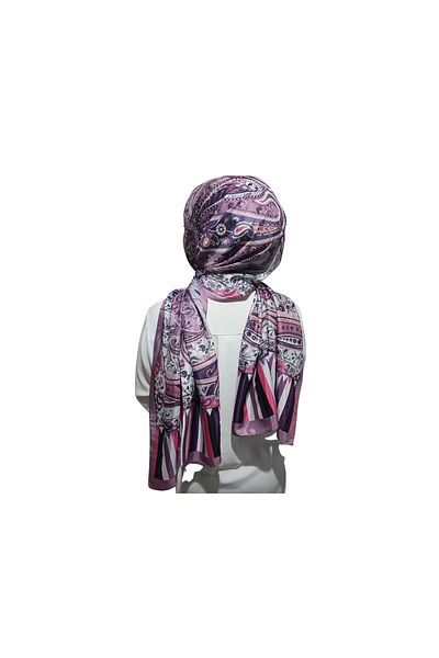 Hint İpek Şal de mătase Voile, Şal Voile de mătase importat Hijab Foarte ușor Etro Model etnic Şal Voile