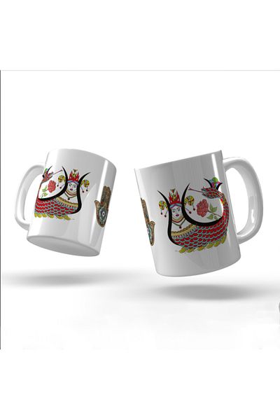 BAKSEPETE Şahmeran Printed Porcelain Mug |   Washable Non-Removable Quality Printing Ceramic