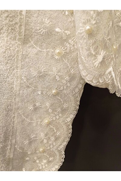 NİVEMESHOME Daria Cream Embroidered Towel