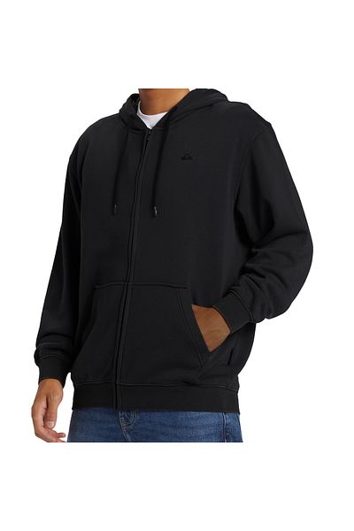 Quiksilver Salt Water Zip Hoodie Pánská černá mikina Pánská sweatshirt Aqyft03330