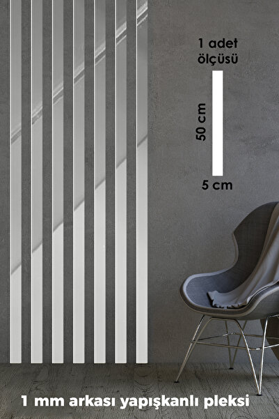 Wooden Factory Dekorasyon Şerit Duvar Panelleri Dekoratif Duvar Çıtası 1 Paket(10 Adet)