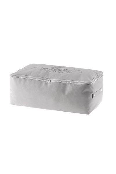 Madame Coco Flower Pattern Printed Bag - Gray - 52X28X21 cm