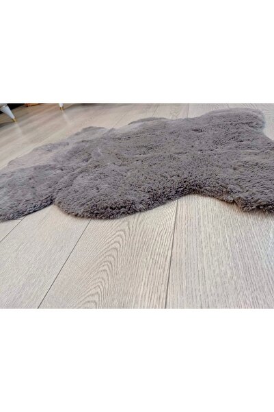 NİVEMESHOME 70x100 cm Antrasit Armada Kürk Post