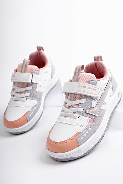 McDark Children's White Powder Vertical School and Daily Shoes