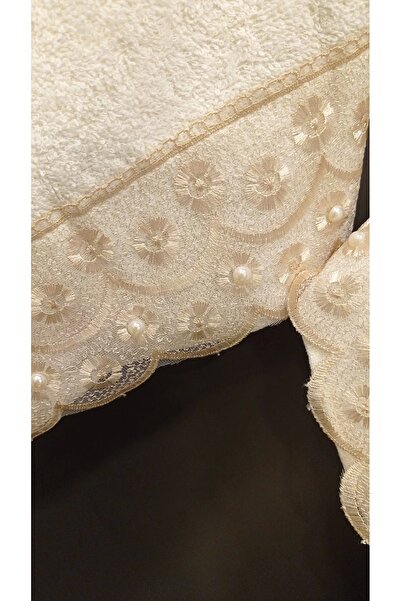 NİVEMESHOME Nivemeshome Batik Leo Coffee Embroidered Towel