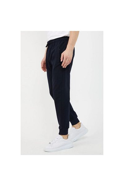 MERTEX Ανδρικό αθλητικό παντελόνι Battal Elastic (Ribana) με τσέπη με φερμουάρ Άνετη εφαρμογή 2 κλωστών