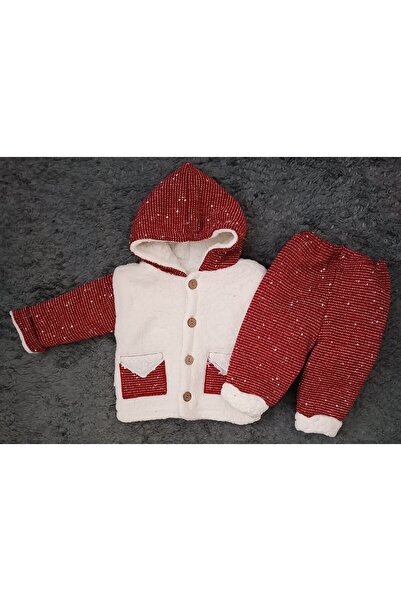 MİNİCEY BABY Baby Boy Bottom Top 2 Pieces Welsoft Winter Set