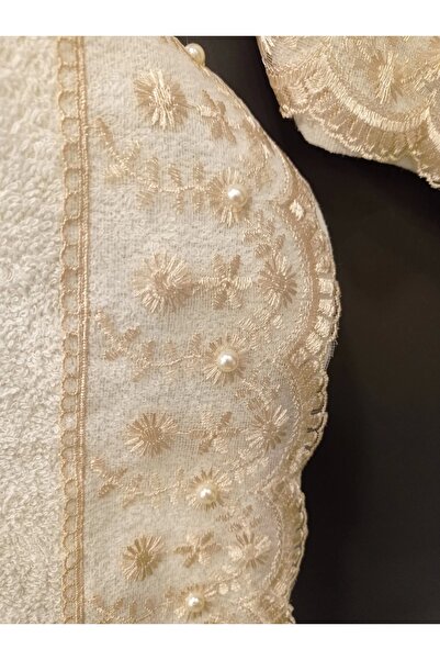 NİVEMESHOME Batik Daria Brown Embroidered Towel