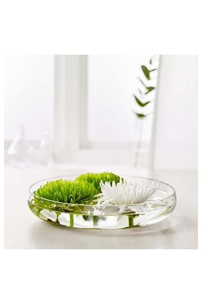 IKEA Berakna Decorative Bowl Glass 26 Cm 00329040