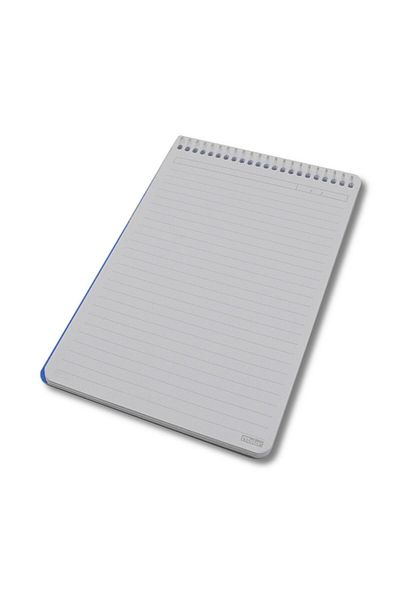 mcolor A5 80 Sheets - Spiral Memo Pad Striped Plastic Cover